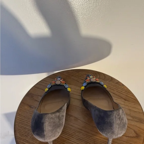 J.Crew Embellished Heels in Gray and Multicolor - Picture 5 of 6